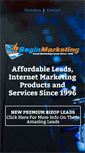 Mobile Screenshot of beginmarketing.com